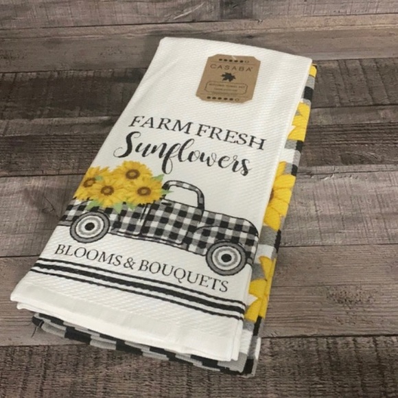 Other - Kitchen Towels Sunflower Farm Truck